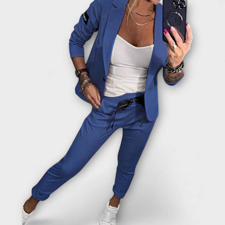 Vionne | Elegantní set topu, sako a kalhot