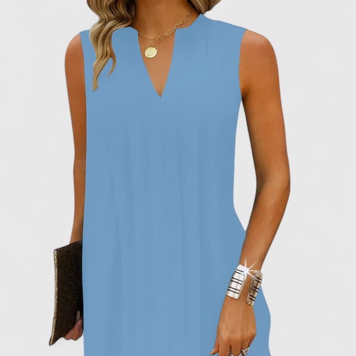 Clarhild™ | Elegantní lichotivé šaty s výstřihem do V