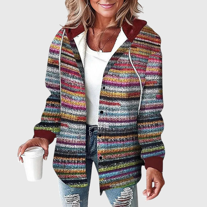 Martina™ | Dámská bunda s knoflíkovým zapínáním a síťovinou