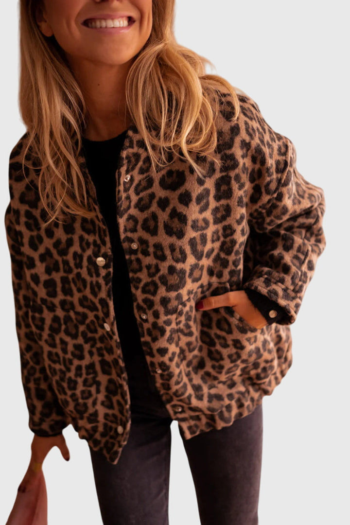 Elodie | Stylová bunda s leopardím potiskem