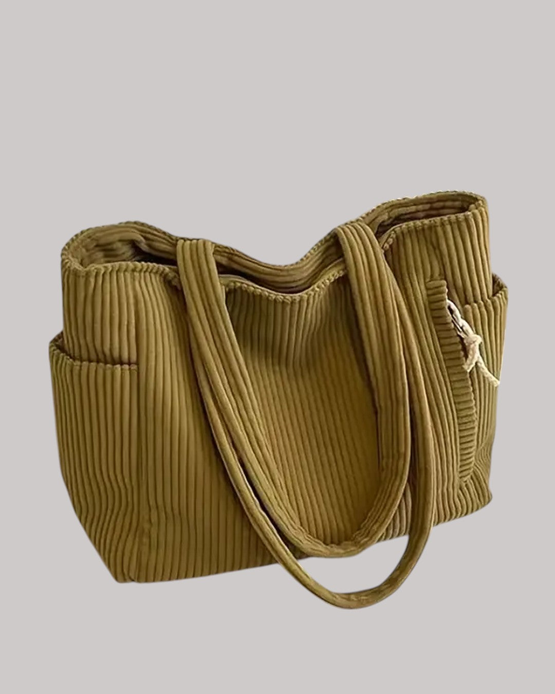 Tilda™ | Stylová žebrovaná taška s provázkem