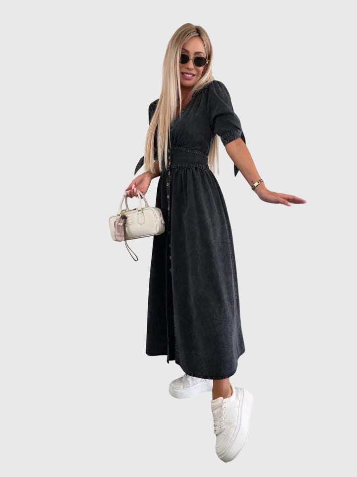 Sophia™ | Elegantní Džínové Šaty