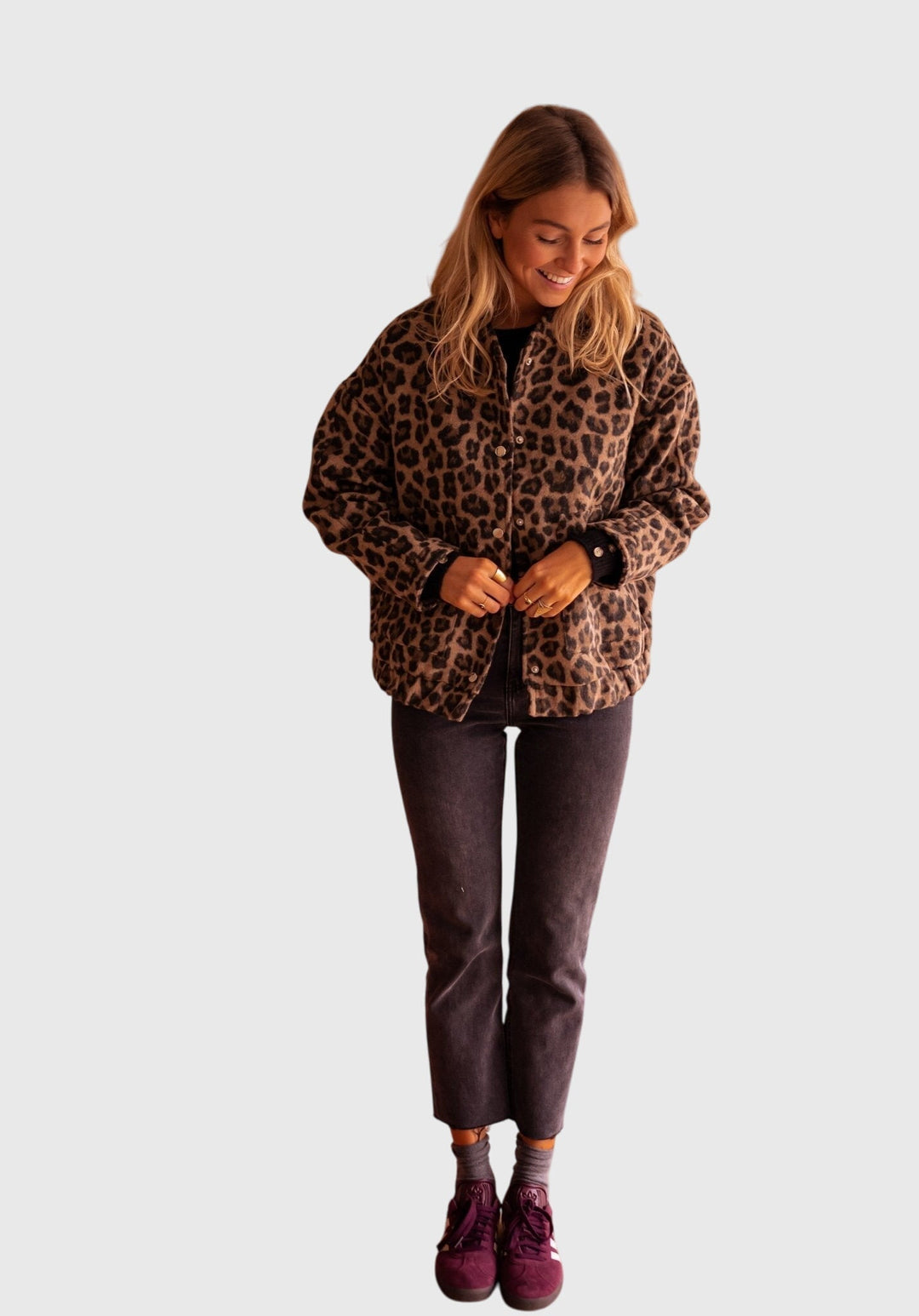 Elodie | Stylová bunda s leopardím potiskem