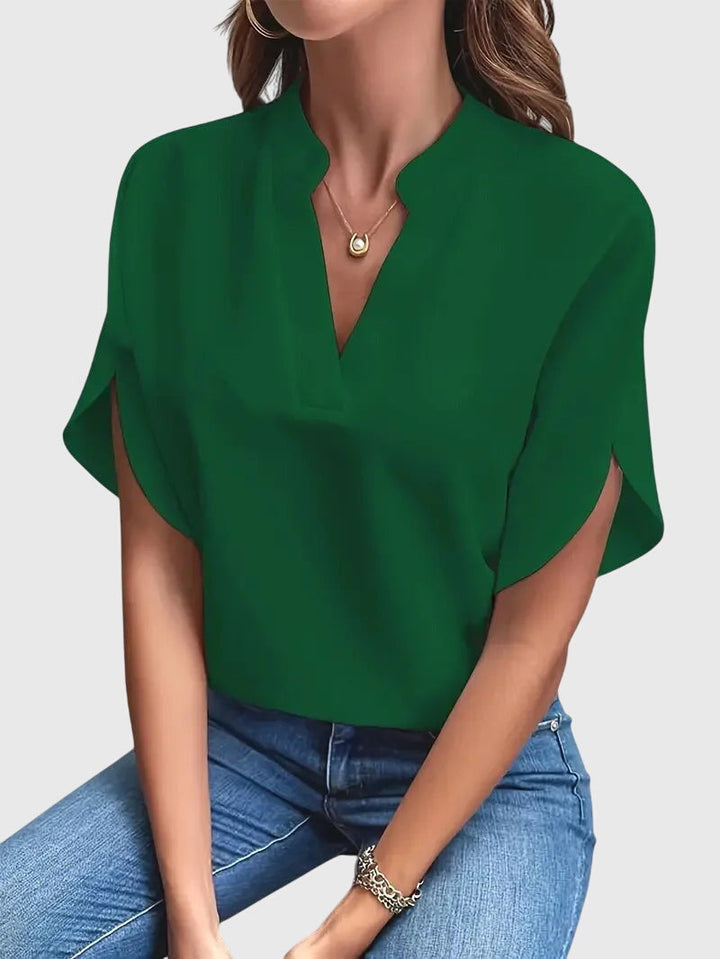 Beatrix™ | Měkká a Elegantní Halenka s V- výstřihem