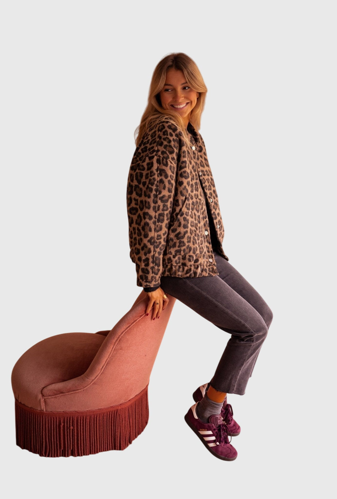 Elodie | Stylová bunda s leopardím potiskem