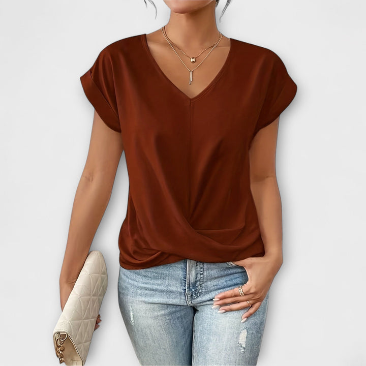 Carlinda | Elegantní top s V výstřihem