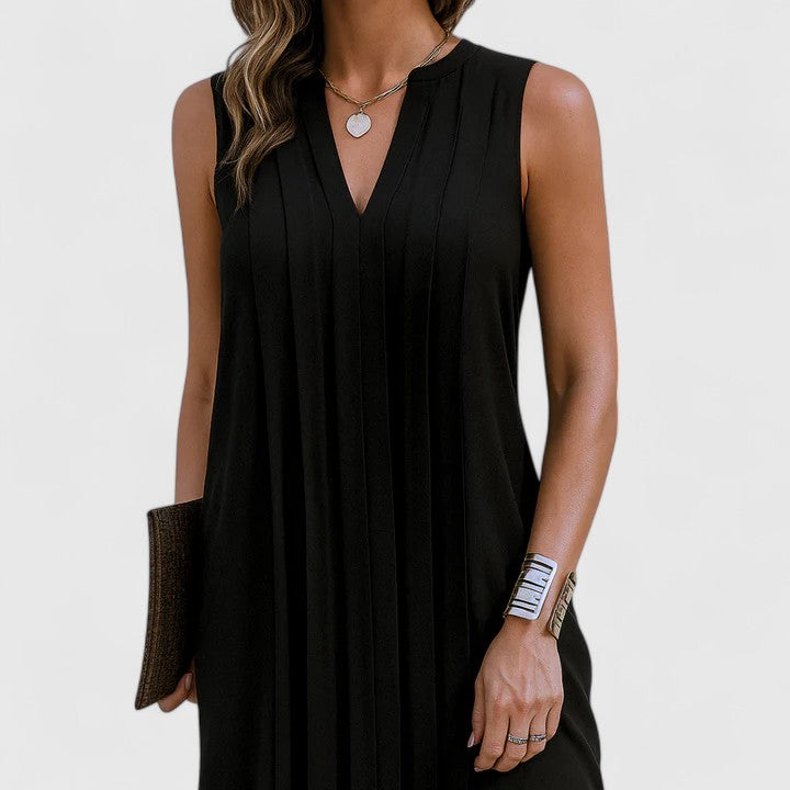 Clarhild™ | Elegantní lichotivé šaty s výstřihem do V
