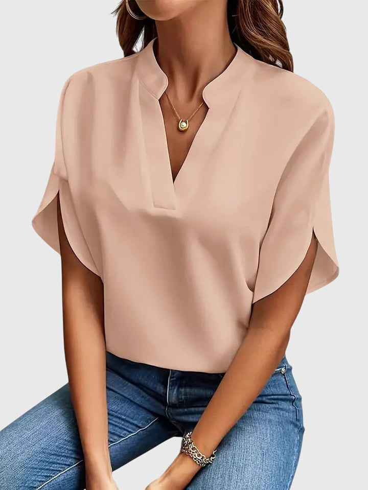 Beatrix™ | Měkká a Elegantní Halenka s V- výstřihem