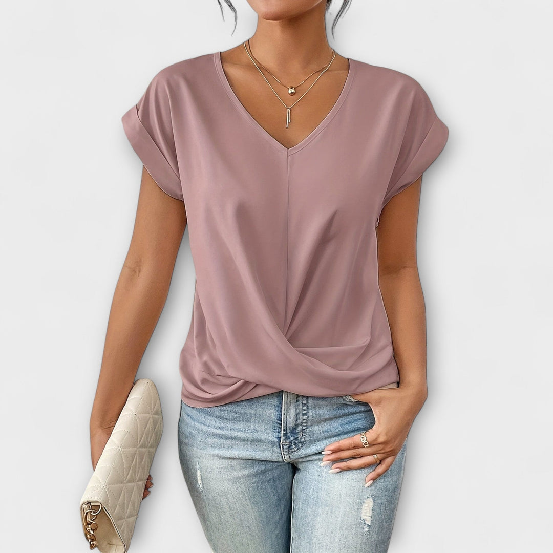 Carlinda | Elegantní top s V výstřihem