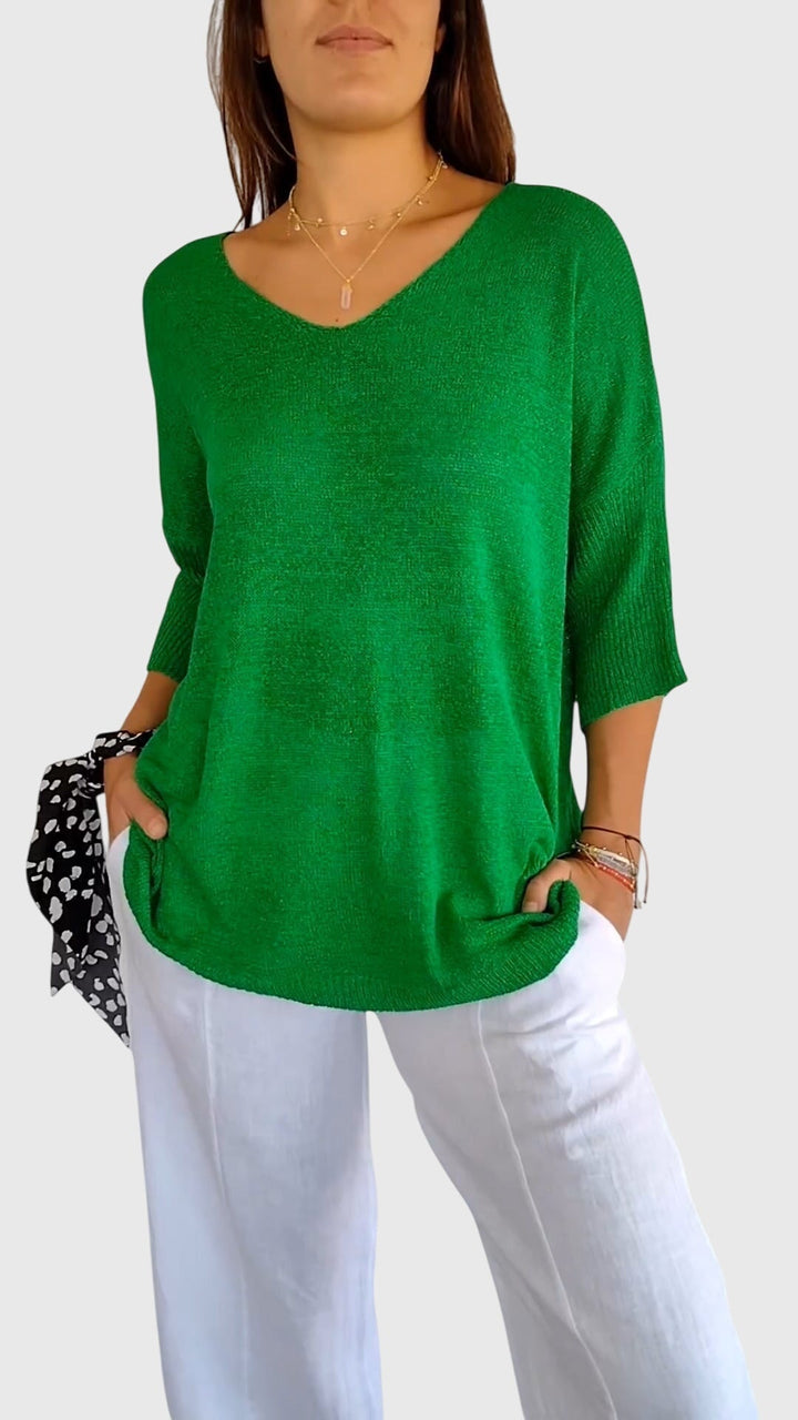 Cassandra™ | Elegantní top s V výstřihem