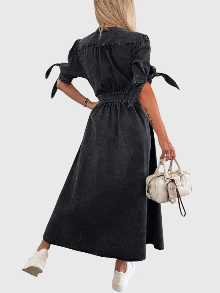 Sophia™ | Elegantní Džínové Šaty