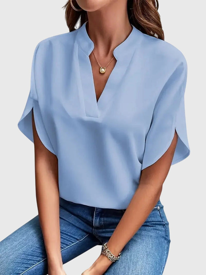 Beatrix™ | Měkká a Elegantní Halenka s V- výstřihem