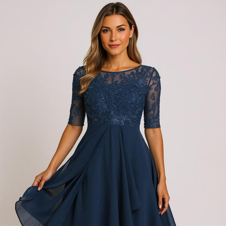 FROYDA™ | Elegantní společenské šaty s krajkou