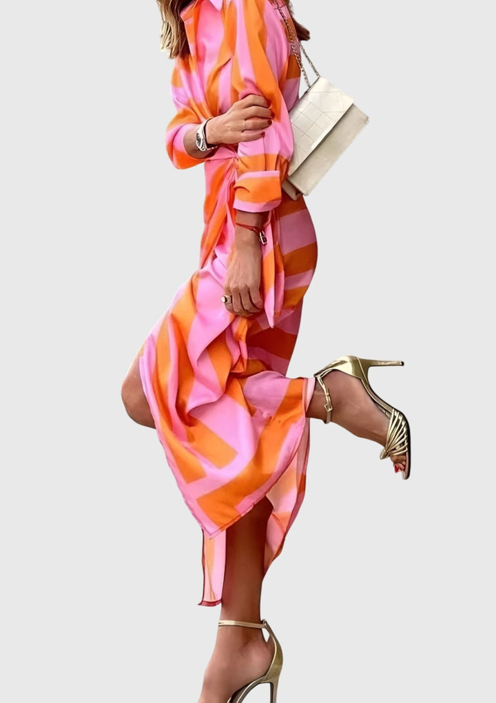 Everly™ | Elegantní zavinovací šaty s potiskem